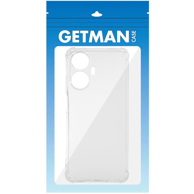 TPU чохол GETMAN Ease logo посилені кути Full Camera для Realme 10 Pro + Безбарвний (прозорий)