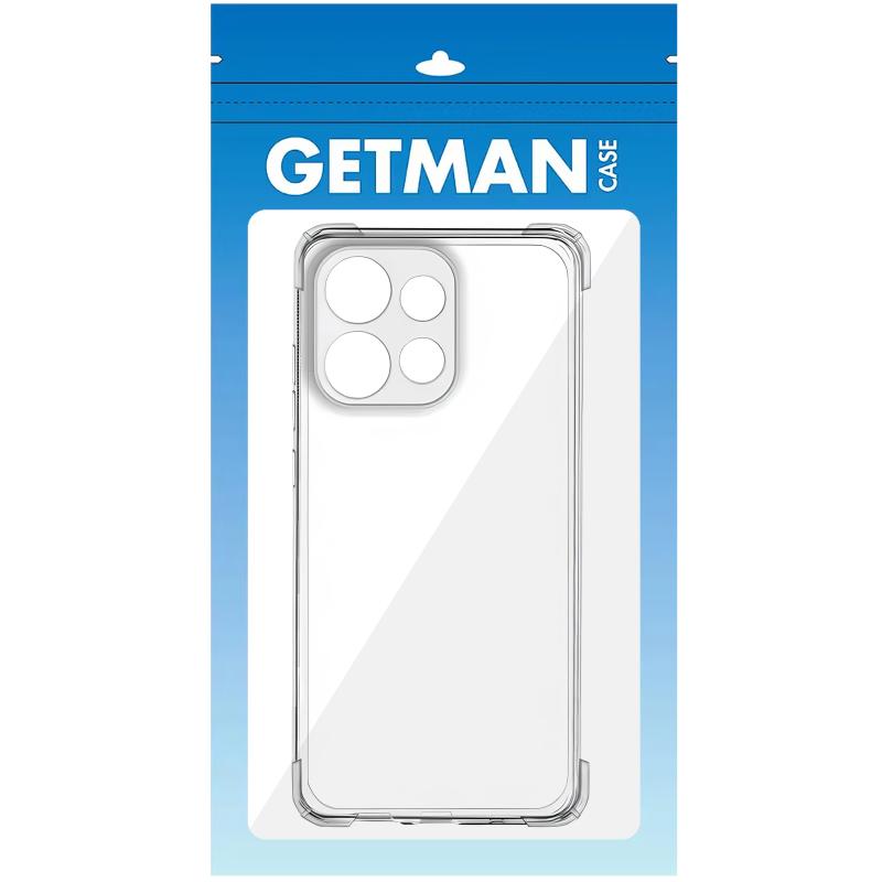 TPU чохол GETMAN Ease logo посилені кути Full Camera для Motorola Moto G75 5G Безбарвний (прозорий)