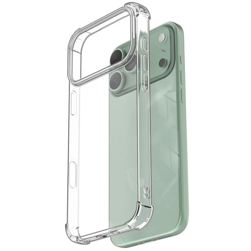 TPU чохол GETMAN Ease logo посилені кути для Apple iPhone 17 Pro Max / 18 Pro Max (6.9") Безбарвний (прозорий)