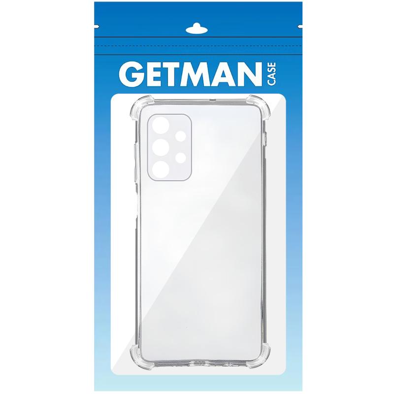TPU чохол GETMAN Ease logo посилені кути Full Camera для Samsung Galaxy A13 4G Безбарвний (прозорий)