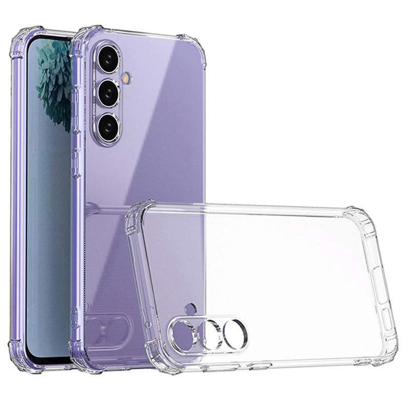 TPU чохол GETMAN Ease logo посилені кути Full Camera для Samsung Galaxy S24 Безбарвний (прозорий)