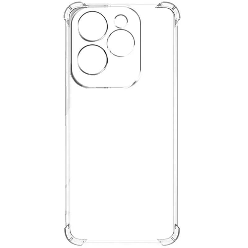 TPU чохол GETMAN Ease logo посилені кути Full Camera для Infinix Hot 40i / Spark Go 2024 / Spark 20 Безбарвний (прозорий)