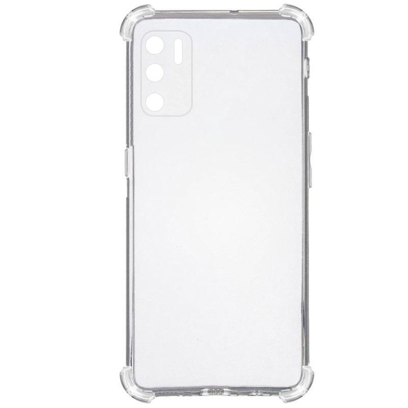 TPU чохол GETMAN Ease logo посилені кути Full Camera для Oppo A16s / A16 / A54s Безбарвний (прозорий)