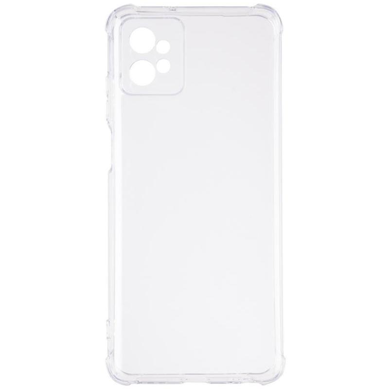TPU чохол GETMAN Ease logo посилені кути Full Camera для Motorola Moto G32 Безбарвний (прозорий)