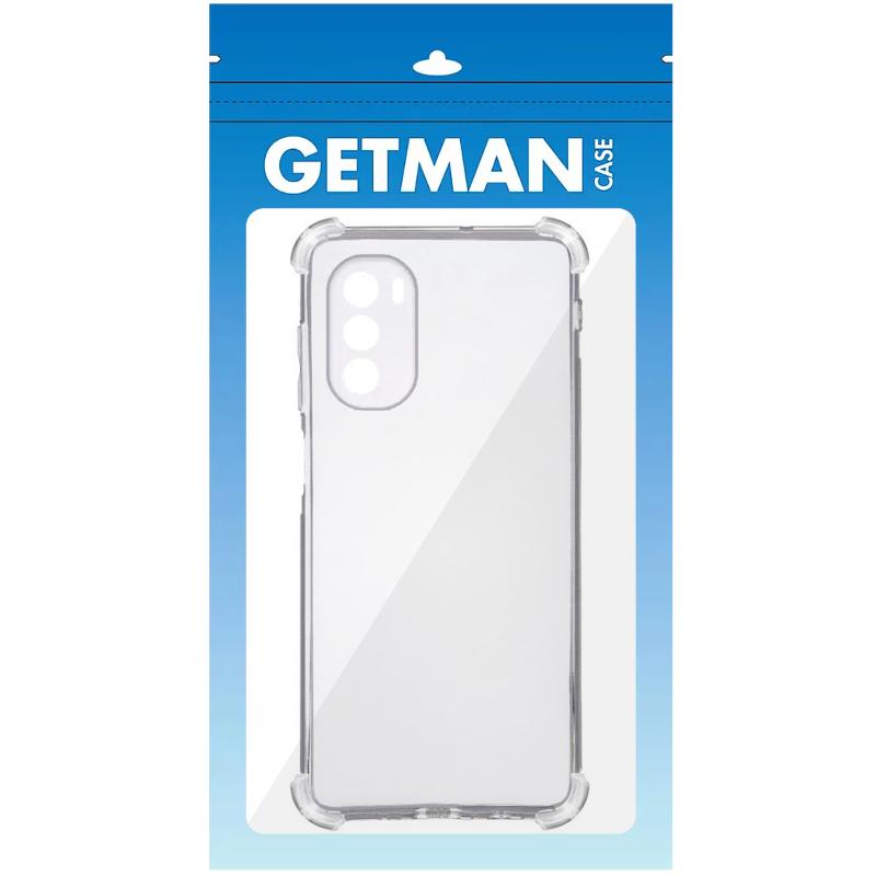 TPU чохол GETMAN Ease logo посилені кути Full Camera для Motorola Moto G41 Безбарвний (прозорий)