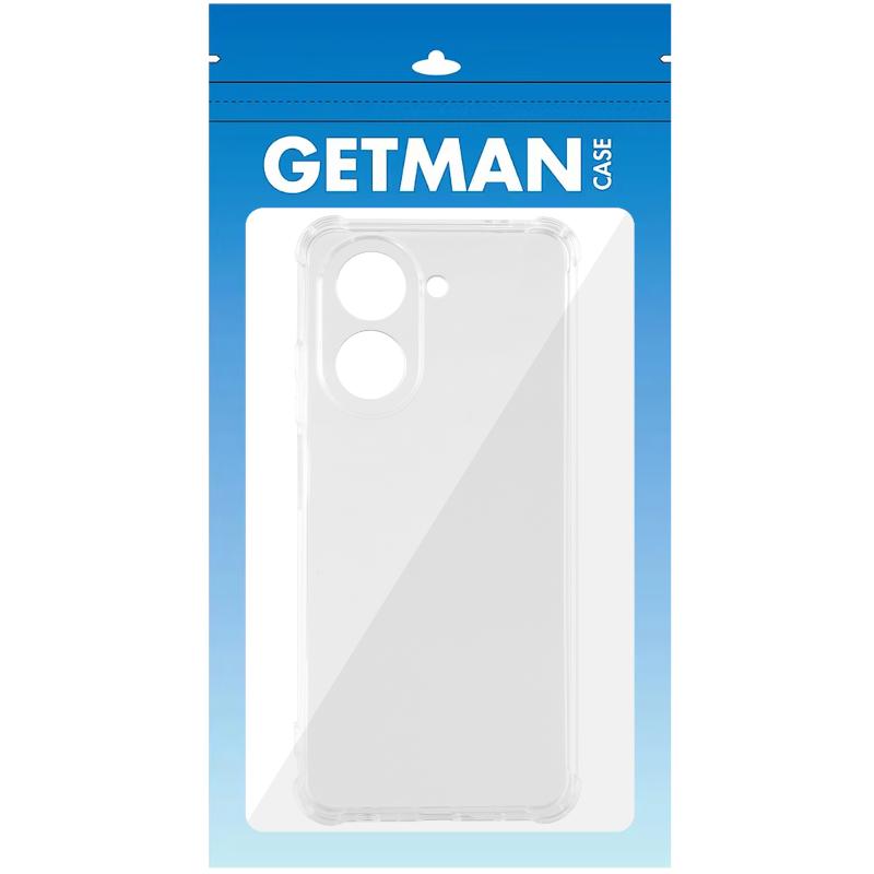 TPU чохол GETMAN Ease logo посилені кути Full Camera для Xiaomi Redmi A5 / Poco C71 Безбарвний (прозорий)