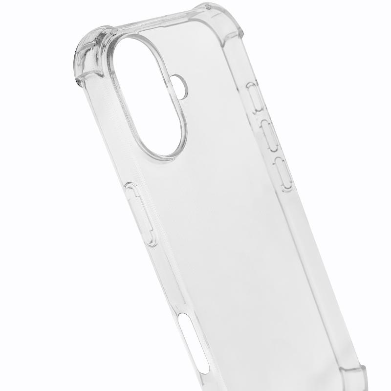 TPU чохол GETMAN Ease logo посилені кути для Apple iPhone 17 (6.3") Безбарвний (прозорий)