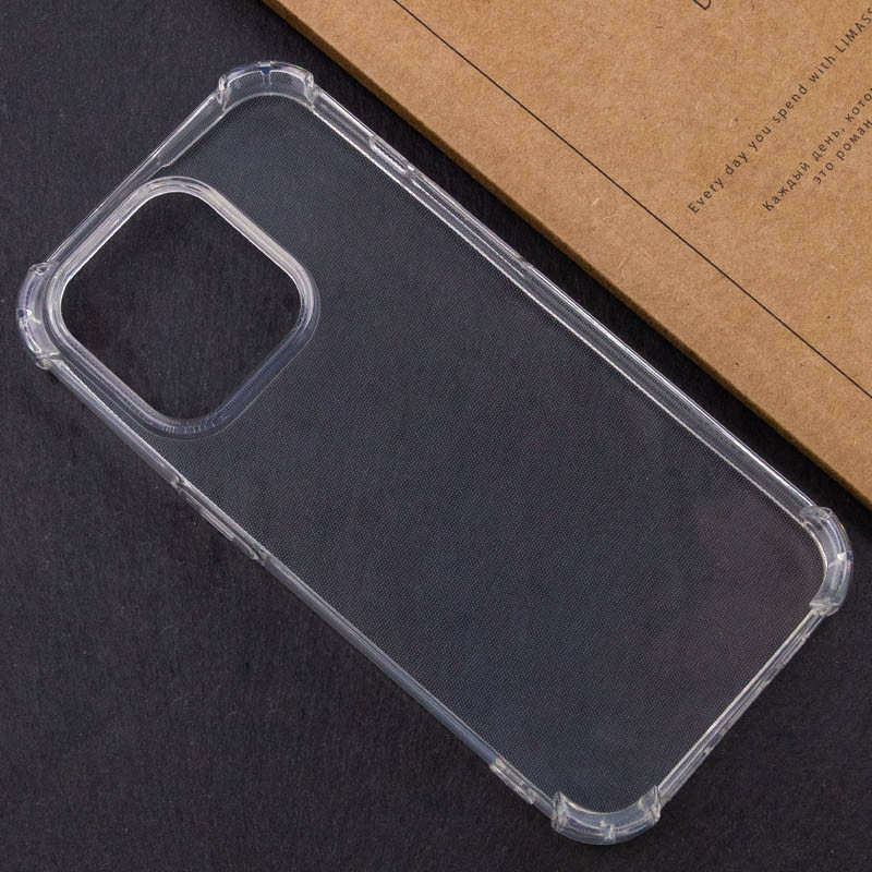 TPU чохол GETMAN Ease logo посилені кути для Apple iPhone 14 Pro (6.1") Безбарвний (прозорий)