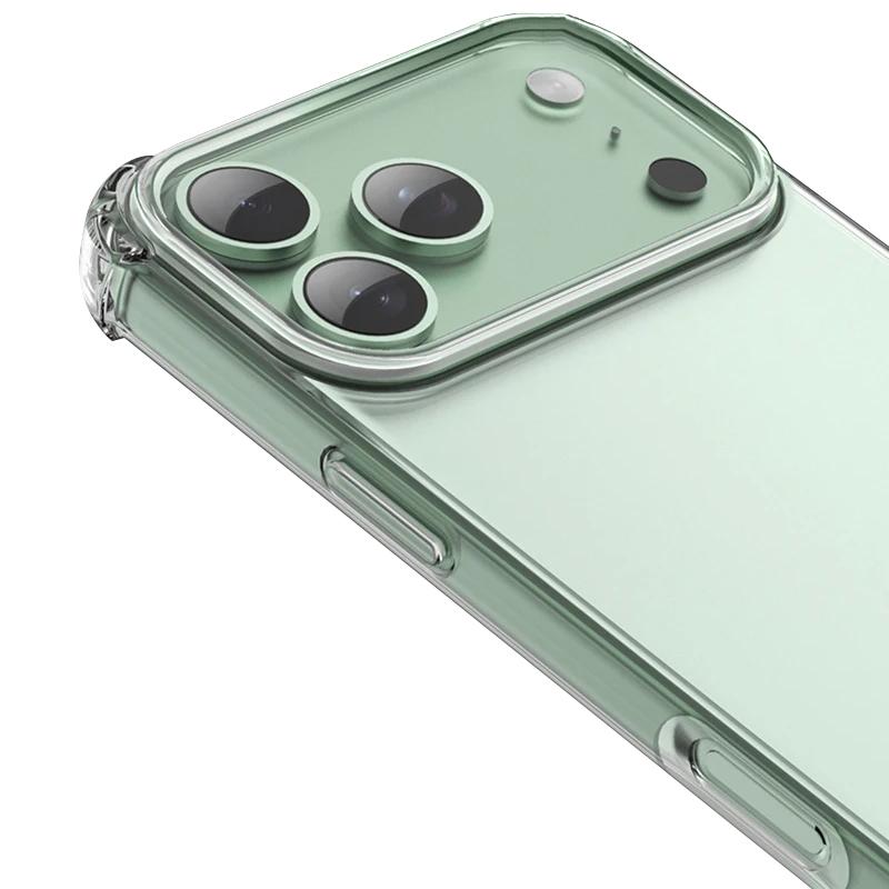 TPU чохол GETMAN Ease logo посилені кути для Apple iPhone 17 Pro Max (6.9") Безбарвний (прозорий)