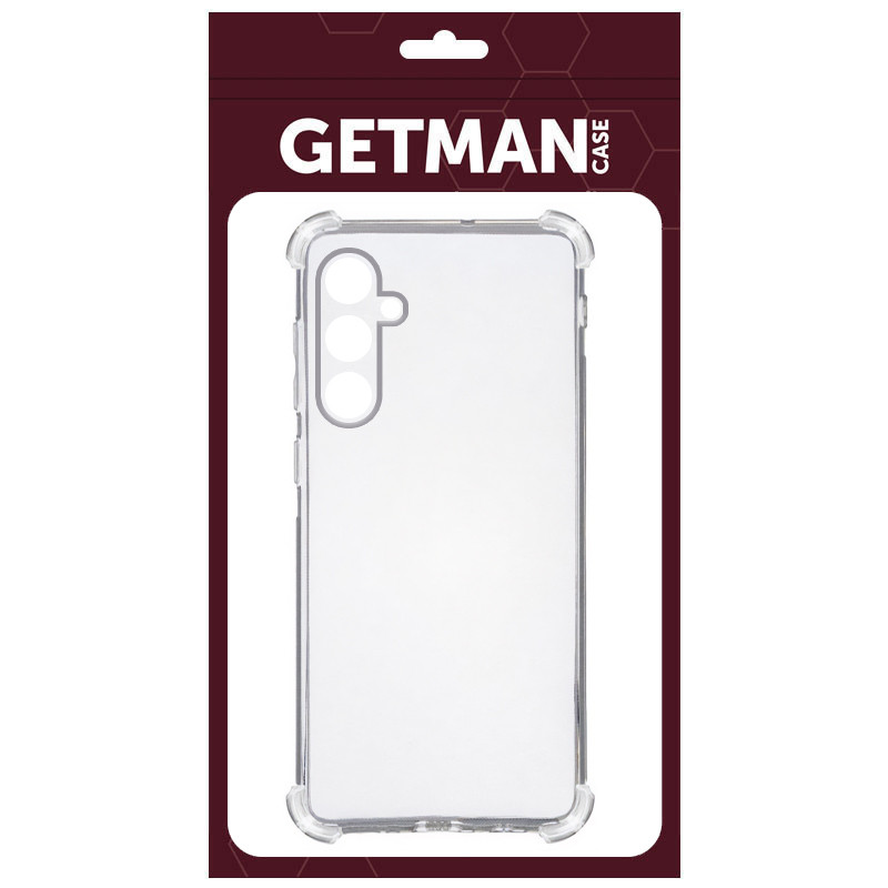 TPU чохол GETMAN Ease logo посилені кути Full Camera для Samsung Galaxy A54 5G Безбарвний (прозорий)