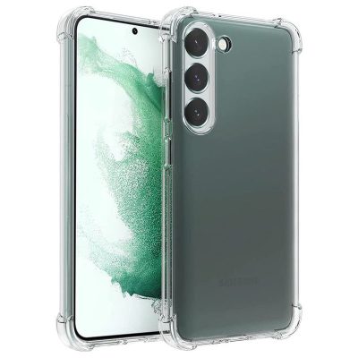 TPU чохол GETMAN Ease logo посилені кути Full Camera для Samsung Galaxy S23 + Безбарвний (прозорий)