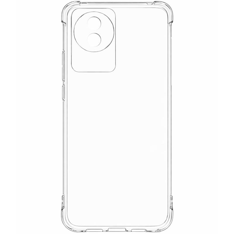 TPU чохол GETMAN Ease logo посилені кути Full Camera для Vivo Y02 Безбарвний (прозорий)