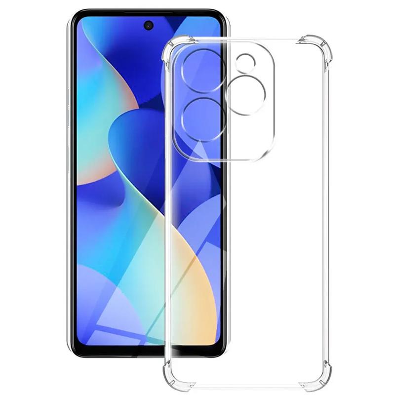 TPU чохол GETMAN Ease logo посилені кути Full Camera для Infinix Hot 40i / Spark Go 2024 / Spark 20 Безбарвний (прозорий)