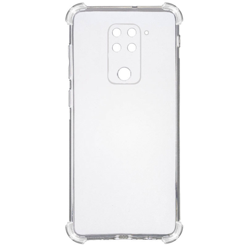 TPU чохол GETMAN Ease logo посилені кути Full Camera для Xiaomi Redmi Note 9 / Redmi 10X Безбарвний (прозорий)
