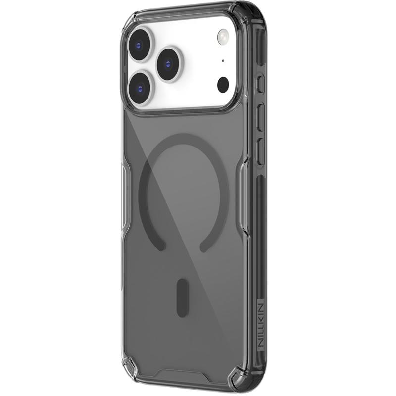 TPU чохол Nillkin Nature Pro Magnetic для Apple iPhone 17 Pro Max / 18 Pro Max (6.9") Чорний (прозорий)