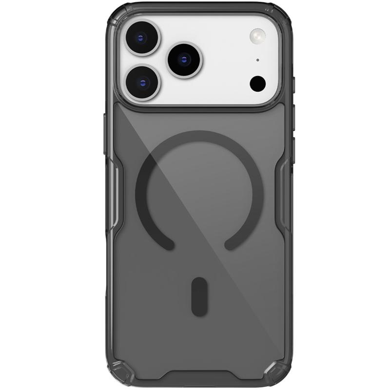 TPU чохол Nillkin Nature Pro Magnetic для Apple iPhone 17 Pro Max / 18 Pro Max (6.9") Чорний (прозорий)