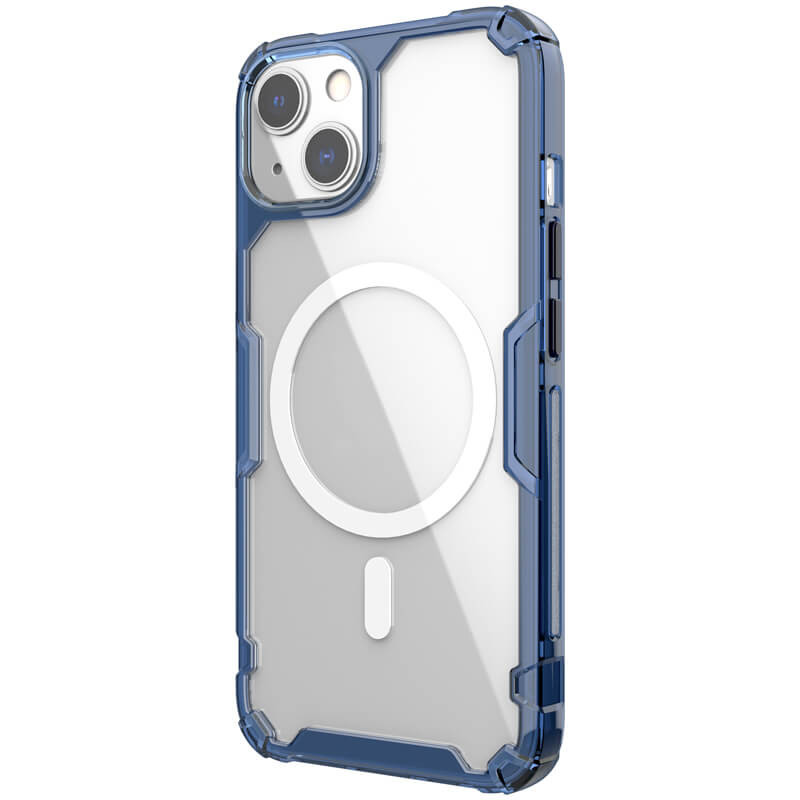 TPU чохол Nillkin Nature Pro Magnetic для Apple iPhone 15 (6.1") Синій (прозорий)
