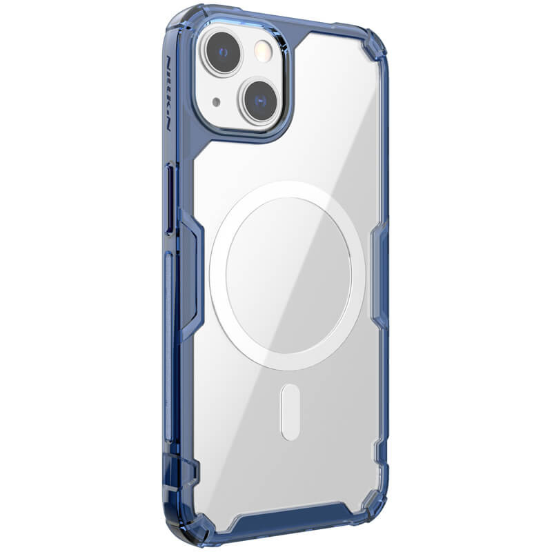 TPU чохол Nillkin Nature Pro Magnetic для Apple iPhone 15 (6.1") Синій (прозорий)