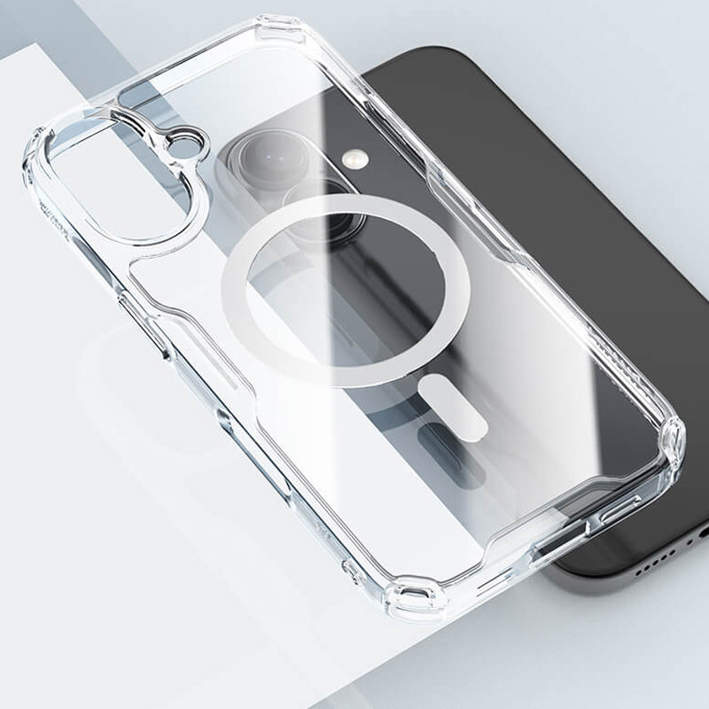 TPU чохол Nillkin Nature Pro Magnetic для Apple iPhone 16 Plus (6.7") Безбарвний (прозорий)
