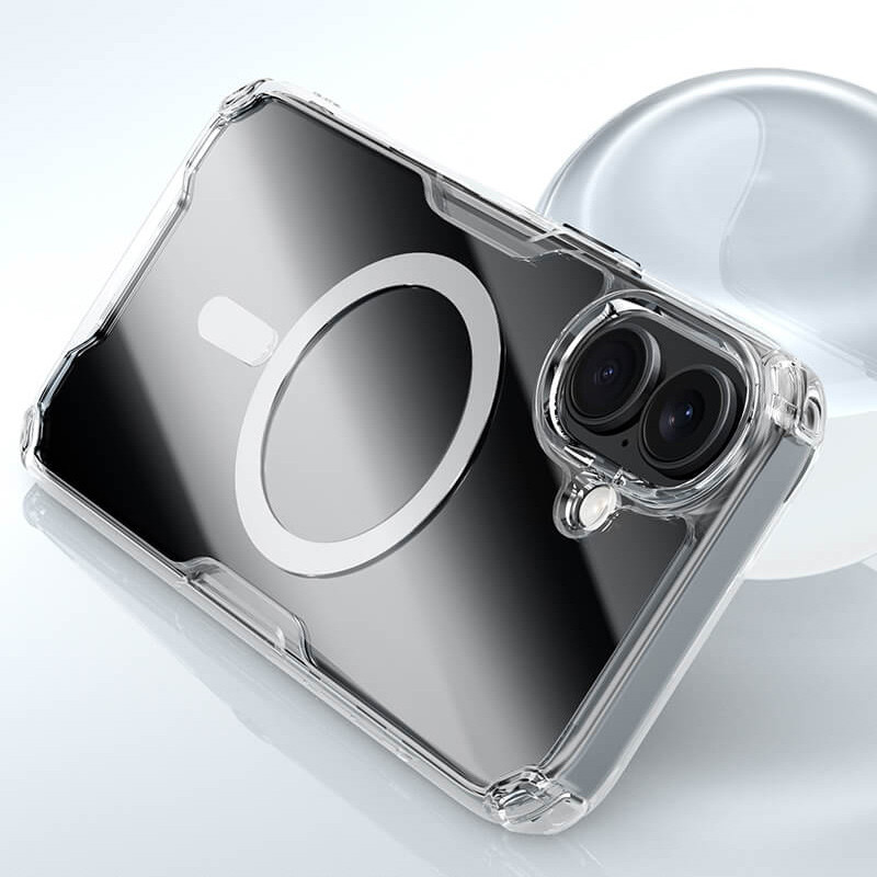 TPU чохол Nillkin Nature Pro Magnetic для Apple iPhone 16 Plus (6.7") Безбарвний (прозорий)