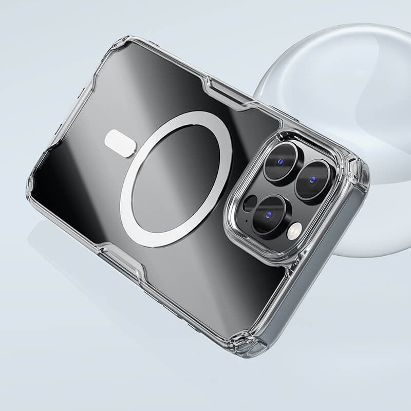 TPU чохол Nillkin Nature Pro Magnetic для Apple iPhone 16 Pro Max (6.9") Безбарвний (прозорий)