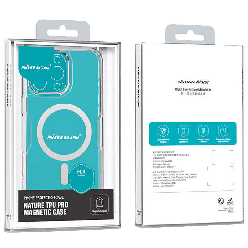 TPU чохол Nillkin Nature Pro Magnetic для Apple iPhone 16 Pro Max (6.9") Безбарвний (прозорий)