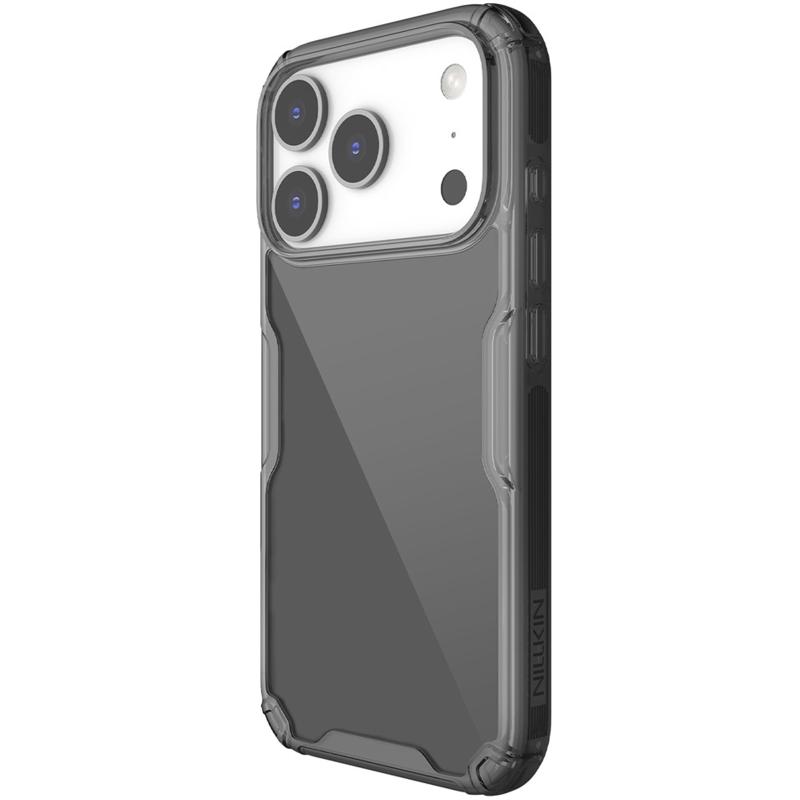 TPU чохол Nillkin Nature Pro Series для Apple iPhone 17 Pro Max / 18 Pro Max (6.9") Чорний (прозорий)