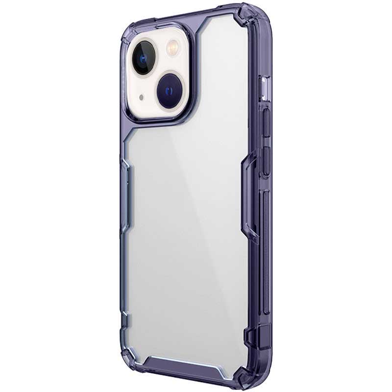 TPU чохол Nillkin Nature Pro Series для Apple iPhone 13 / 14 (6.1") Темно-фіолетовий (прозорий)