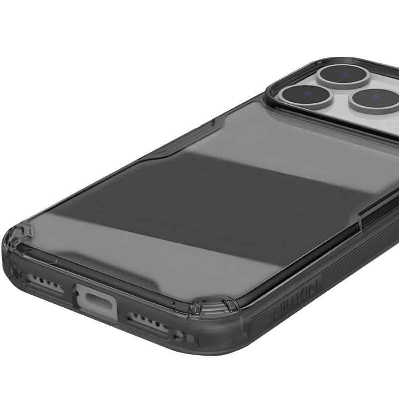 TPU чохол Nillkin Nature Pro Series для Apple iPhone 17 Pro Max / 18 Pro Max (6.9") Чорний (прозорий)