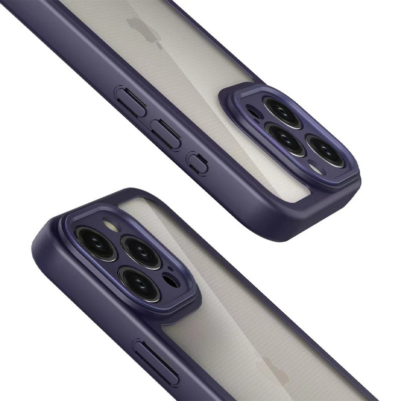 TPU чохол Transparent + Colour 1,5mm для Apple iPhone 16 Pro Max (6.9") Purple