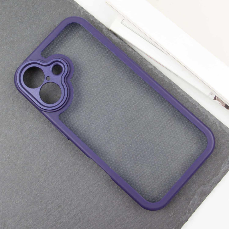 TPU чохол Transparent + Colour 1,5mm для Apple iPhone 16 (6.1")