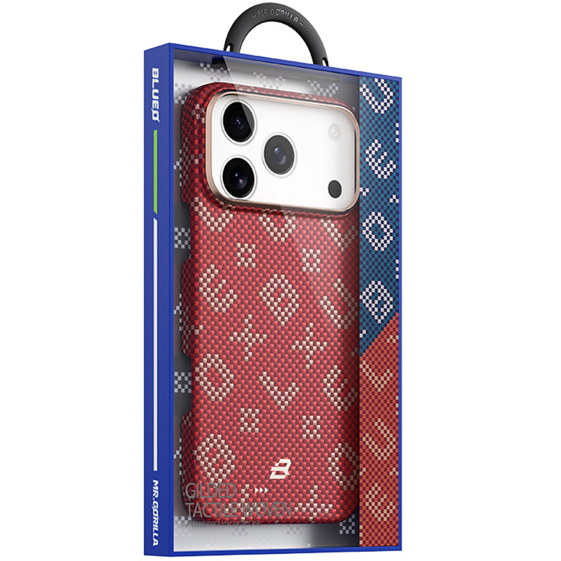 TPU + PC чохол Blueo Gilded Tactile Woven with Magnetic Fit для Apple iPhone 17 Pro (6.3″)