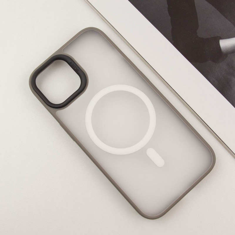 TPU + PC чохол Blueo Skin Friendly Frosted with Magnetic Fit для Apple iPhone 15 (6.1″)