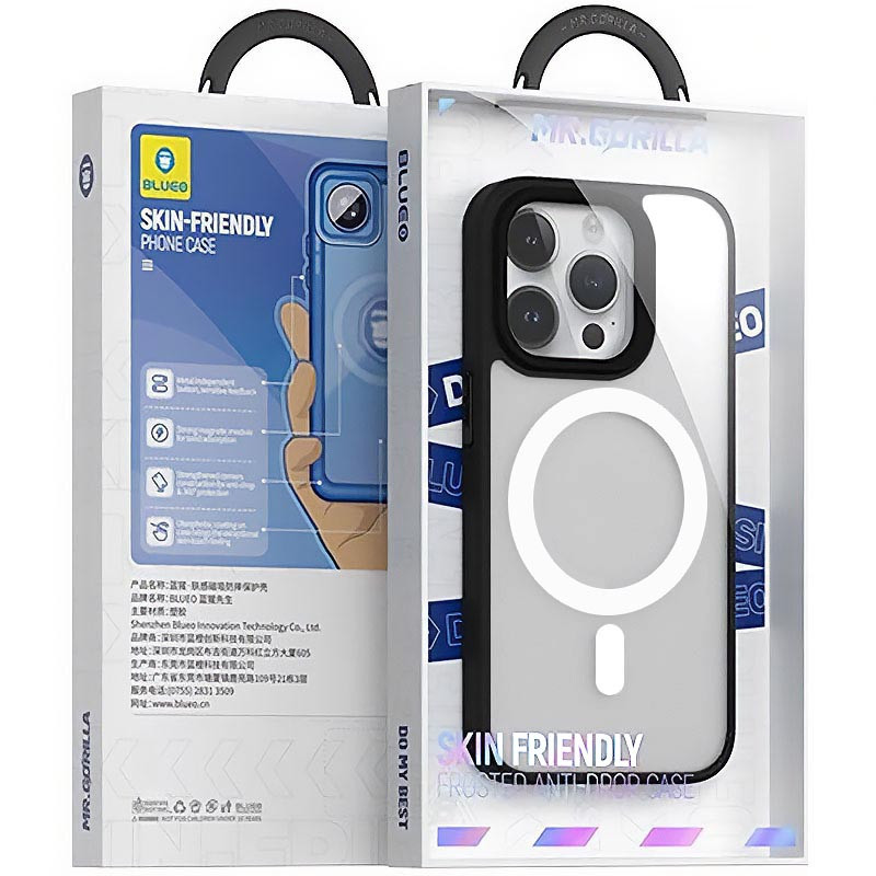 TPU + PC чохол Blueo Skin Friendly Frosted with Magnetic Fit для Apple iPhone 15 Pro Max (6.7″)
