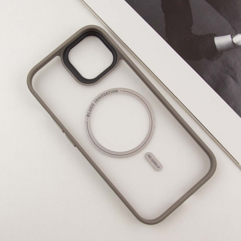 TPU + PC чохол Blueo Skin Friendly Frosted with Magnetic Fit для Apple iPhone 15 (6.1″)