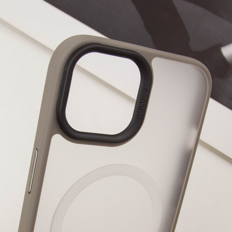 TPU + PC чохол Blueo Skin Friendly Frosted with Magnetic Fit для Apple iPhone 15 (6.1″)
