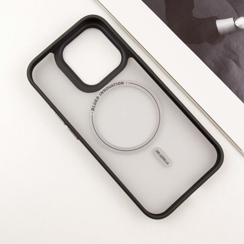 TPU + PC чохол Blueo Skin Friendly Frosted with Magnetic Fit для Apple iPhone 14 Pro Max (6.7″) Чорний / Black