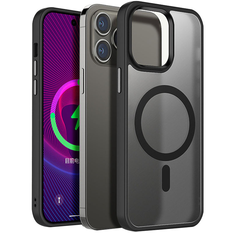 TPU + PC чохол Metal Buttons with Magnetic Fit для Apple iPhone 14 Pro (6.1″)