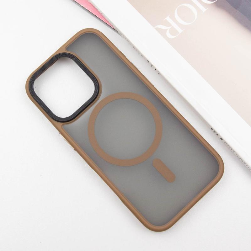 TPU + PC чохол Metal Buttons with Magnetic Fit для Apple iPhone 16 Pro Max (6.9″)