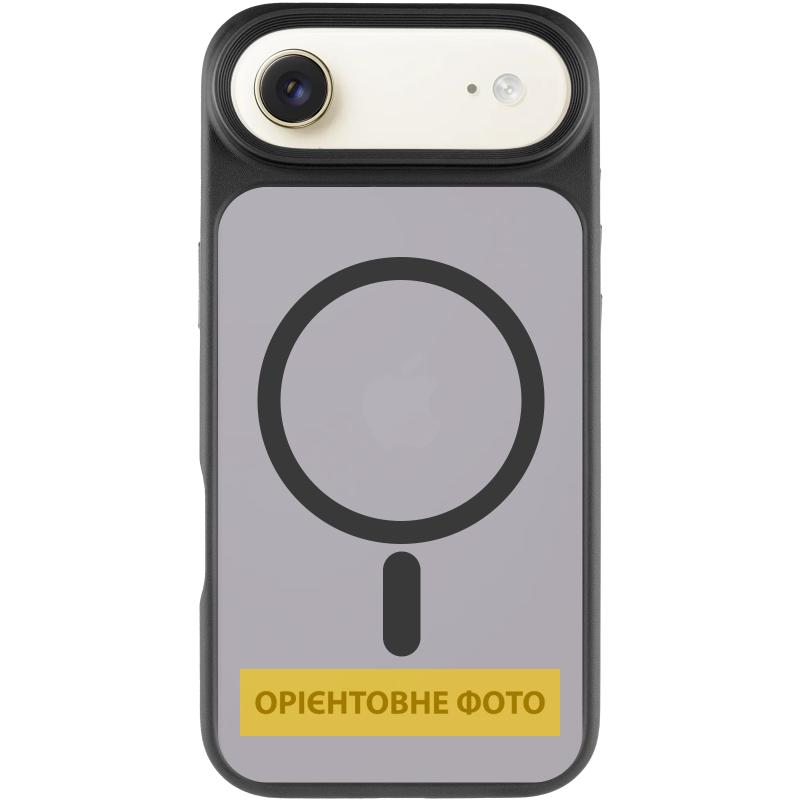TPU + PC чохол Metal Buttons with Magnetic Fit для Apple iPhone 17 Air (6.5″) Чорний / Black