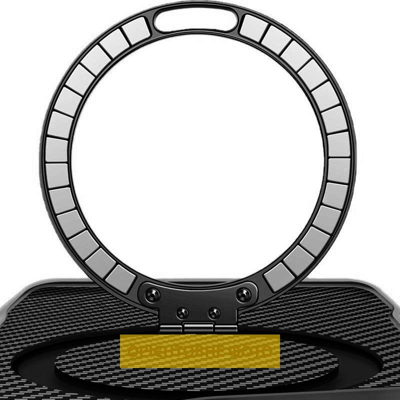 TPU + PC чохол Metal Buttons with Magnetic Fit Carbon Ring для Apple iPhone 17 (6.3″)