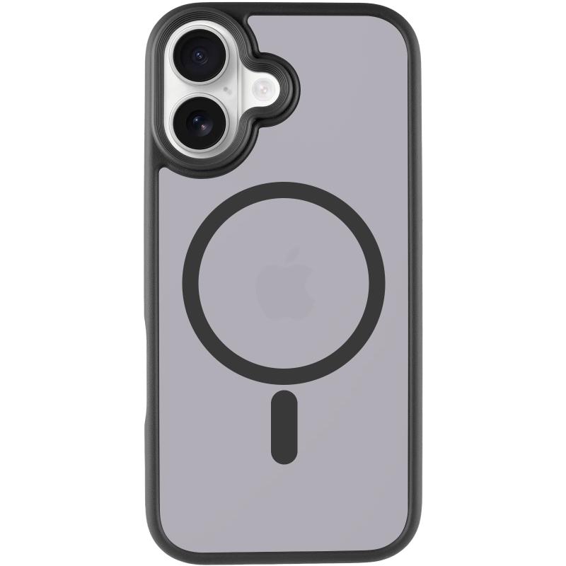 TPU + PC чохол Metal Buttons with Magnetic Fit для Apple iPhone 17 (6.3″) Сірий / Grey