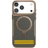 TPU+PC чохол Metal Buttons with Magnetic Fit Carbon Ring для Apple iPhone 17 (6.3")