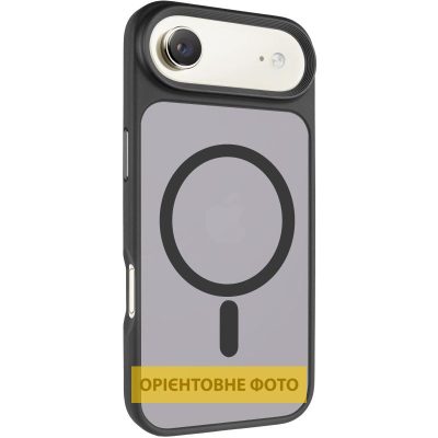 TPU+PC чохол Metal Buttons with Magnetic Fit для Apple iPhone 17 Air (6.5") Чорний / Black