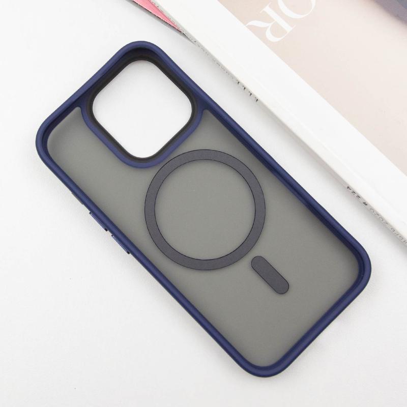 TPU + PC чохол Metal Buttons with Magnetic Fit для Apple iPhone 16 Pro (6.3″)