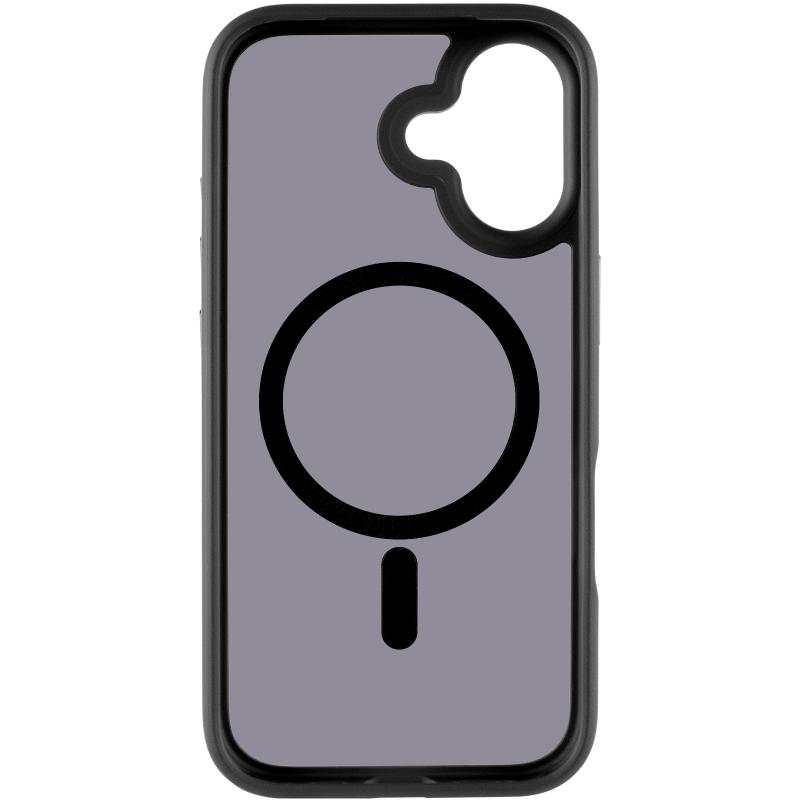 TPU + PC чохол Metal Buttons with Magnetic Fit для Apple iPhone 17 (6.3″) Сірий / Grey