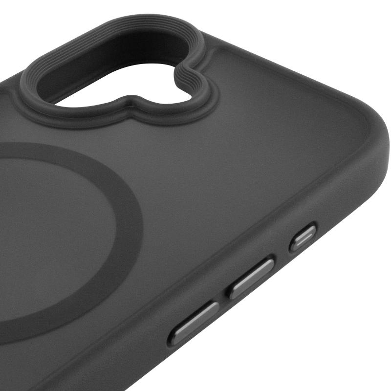 TPU + PC чохол Metal Buttons with Magnetic Fit для Apple iPhone 17 (6.3″) Сірий / Grey