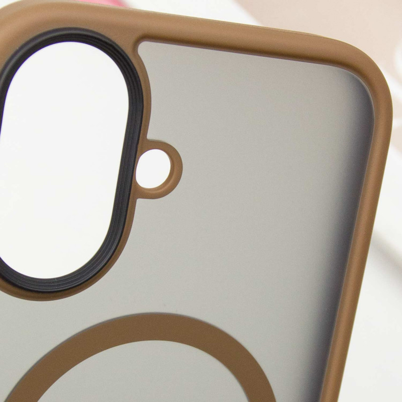 TPU + PC чохол Metal Buttons with Magnetic Fit для Apple iPhone 16 (6.1″)
