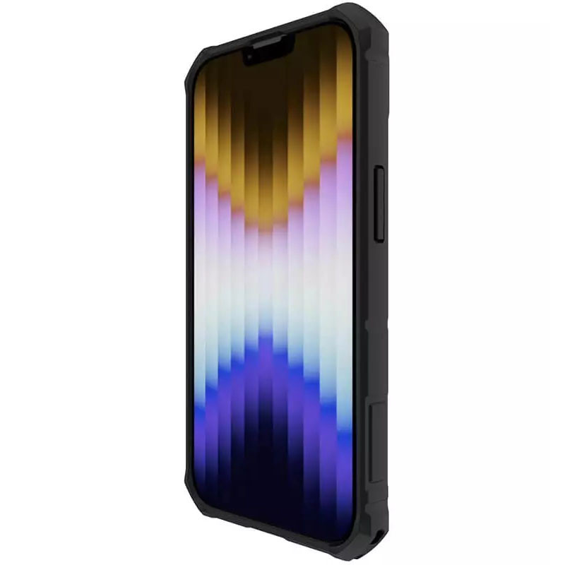 TPU + PC чохол Nillkin CamShield Armor Pro no logo (шторка на камеру) для Apple iPhone 14 / 13 (6.1″) Синій