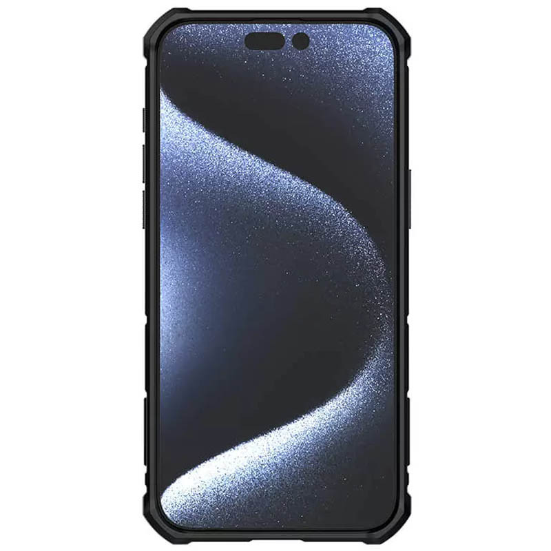 TPU + PC чохол Nillkin CamShield Armor (шторка на камеру) для Apple iPhone 15 Pro Max (6.7″) Зелений